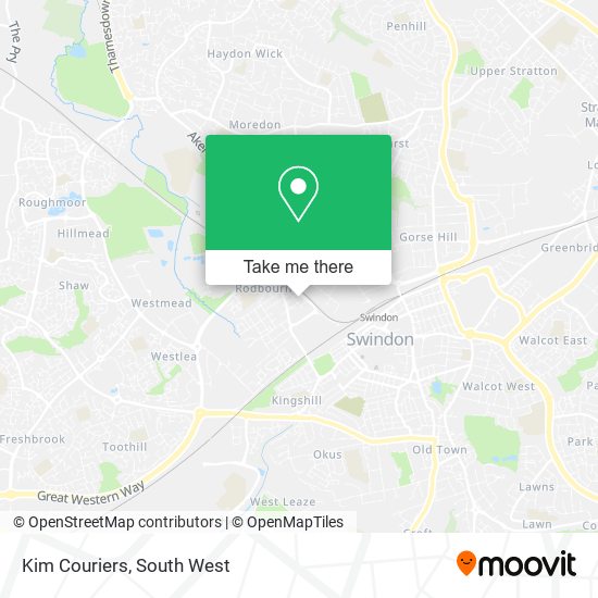 Kim Couriers map