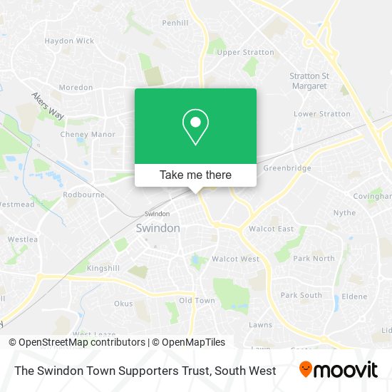 The Swindon Town Supporters Trust map