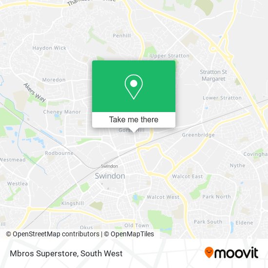 Mbros Superstore map