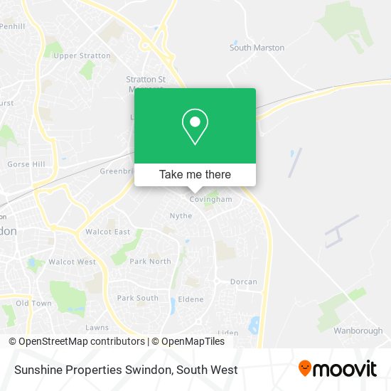 Sunshine Properties Swindon map