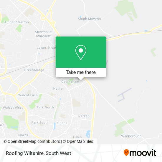 Roofing Wiltshire map