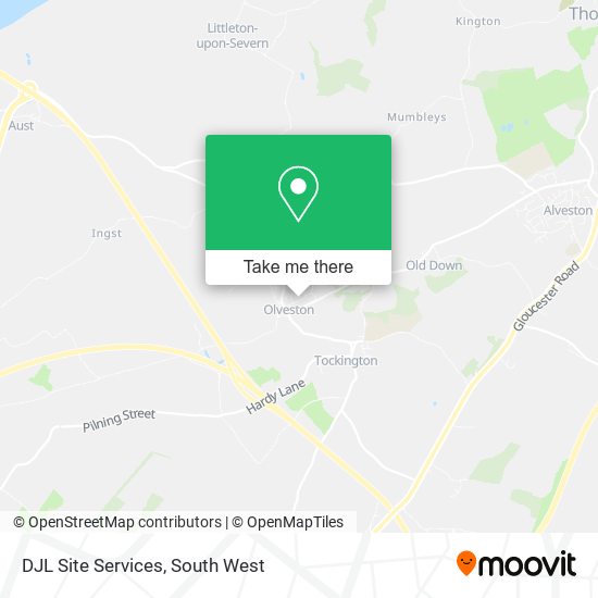 DJL Site Services map