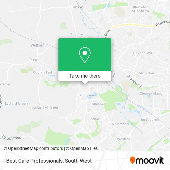 Best Care Professionals map