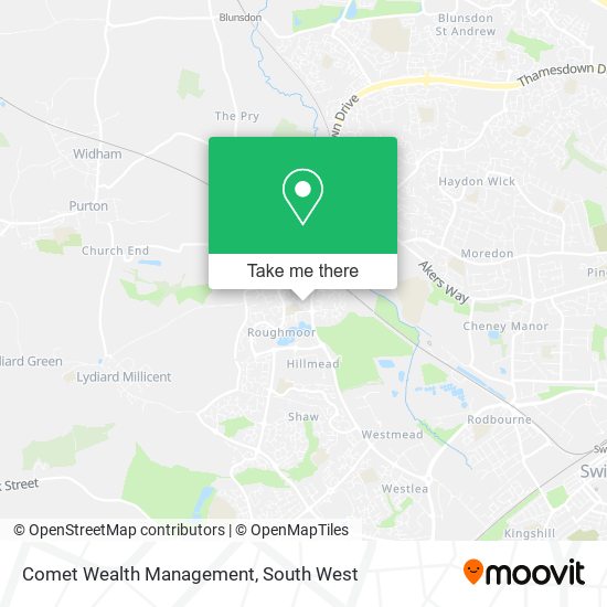 Comet Wealth Management map