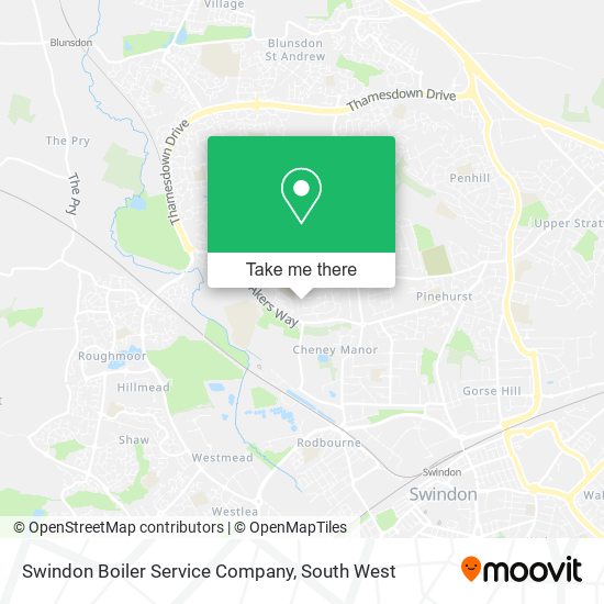 Swindon Boiler Service Company map