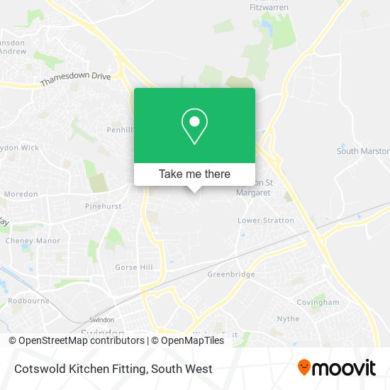 Cotswold Kitchen Fitting map