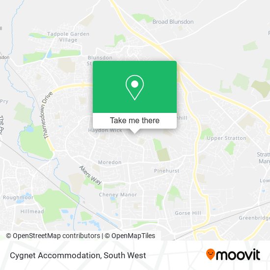 Cygnet Accommodation map