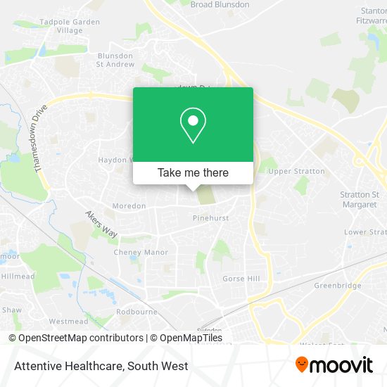 Attentive Healthcare map