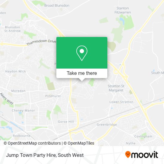 Jump Town Party Hire map