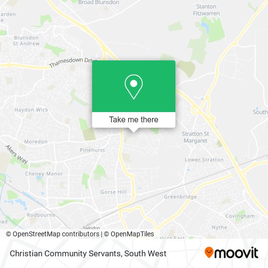 Christian Community Servants map