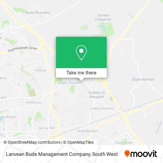 Lanvean Bude Management Company map