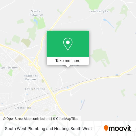 South West Plumbing and Heating map