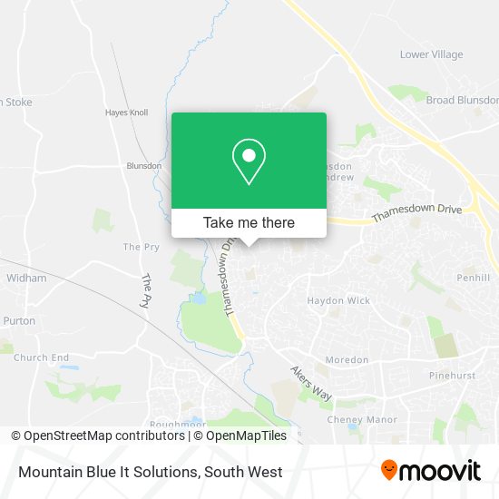 Mountain Blue It Solutions map