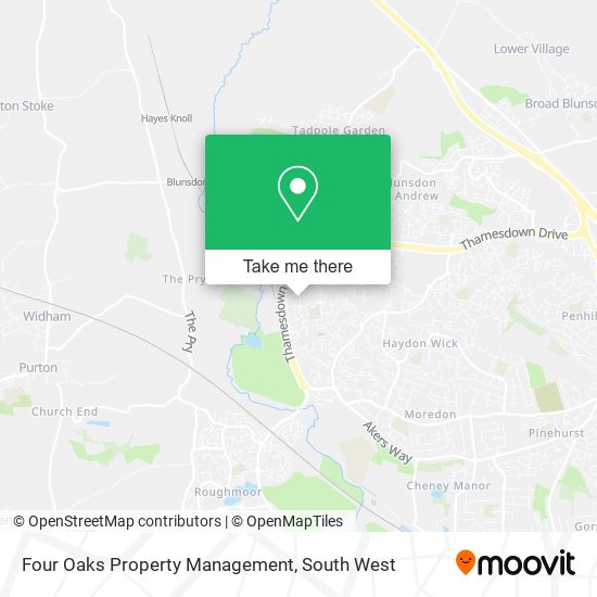 Four Oaks Property Management map