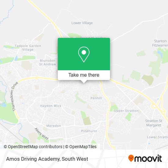 Amos Driving Academy map