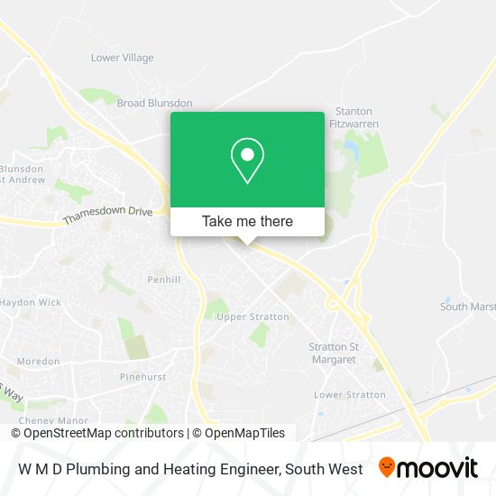 W M D Plumbing and Heating Engineer map