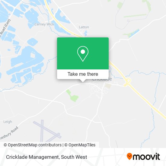 Cricklade Management map