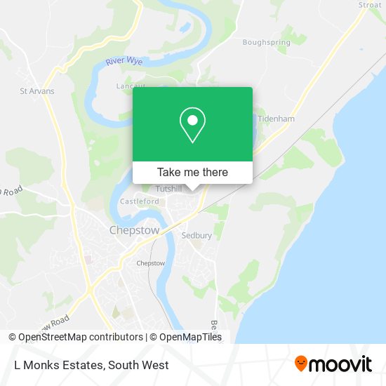 L Monks Estates map