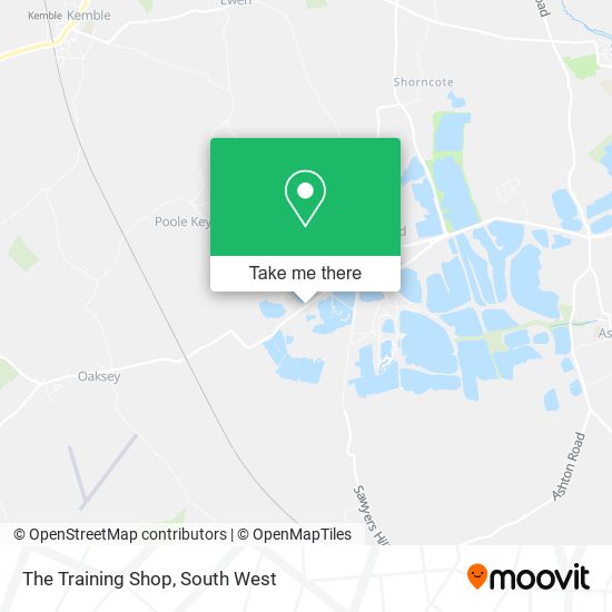 The Training Shop map