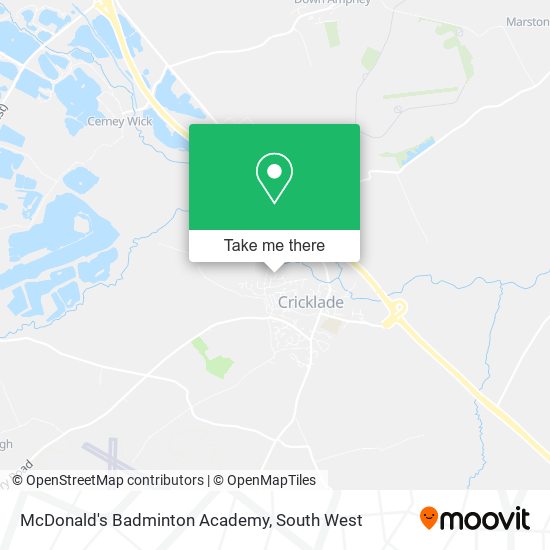 McDonald's Badminton Academy map
