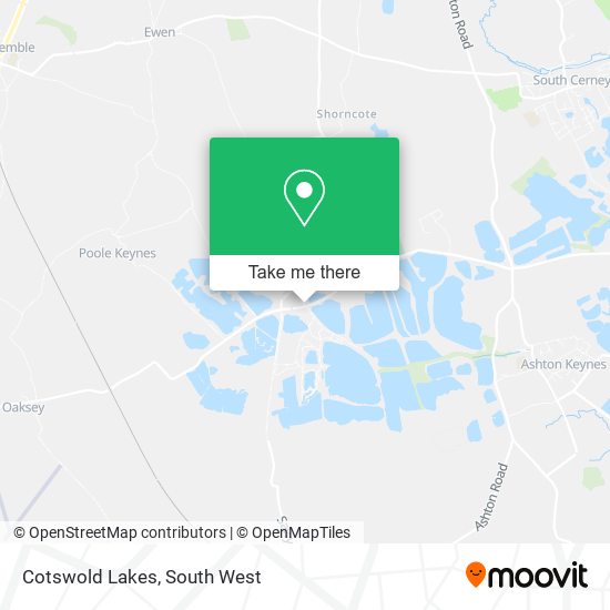 Cotswold Lakes map