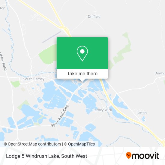 Lodge 5 Windrush Lake map