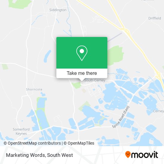 Marketing Words map