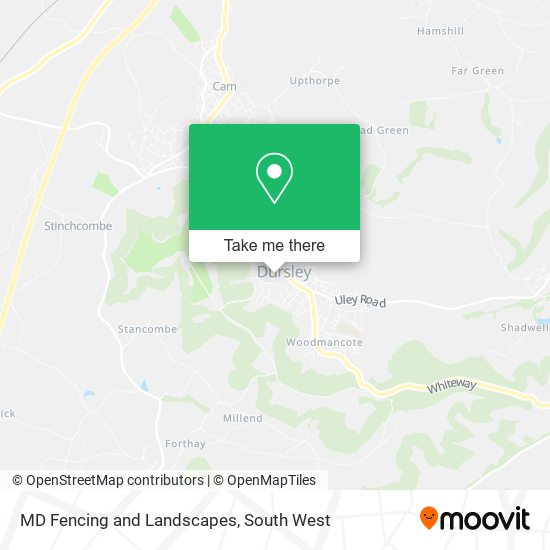 MD Fencing and Landscapes map