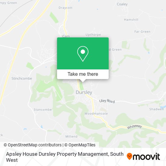 Apsley House Dursley Property Management map