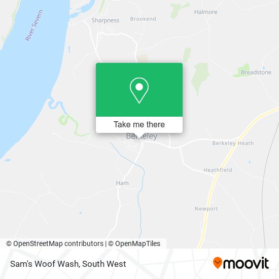 Sam's Woof Wash map