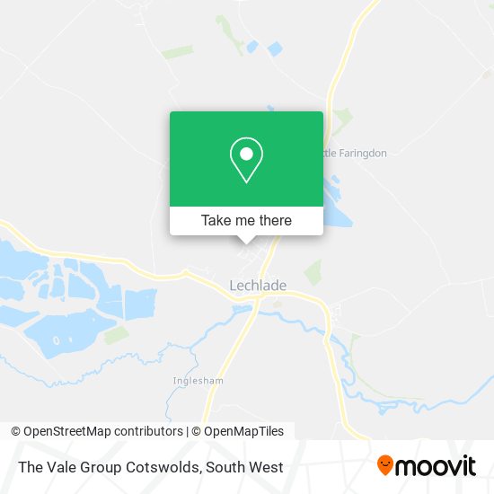 The Vale Group Cotswolds map