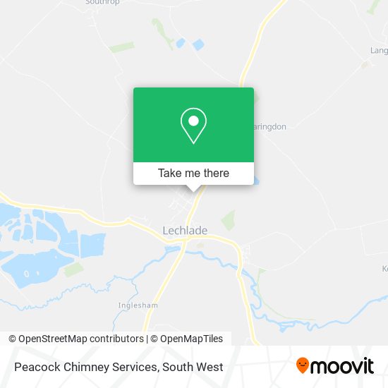 Peacock Chimney Services map