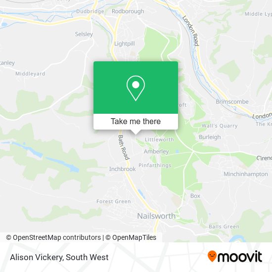 Alison Vickery map