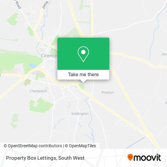 Property Box Lettings map