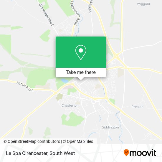 Le Spa Cirencester map