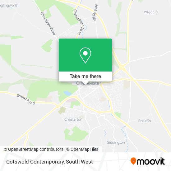 Cotswold Contemporary map