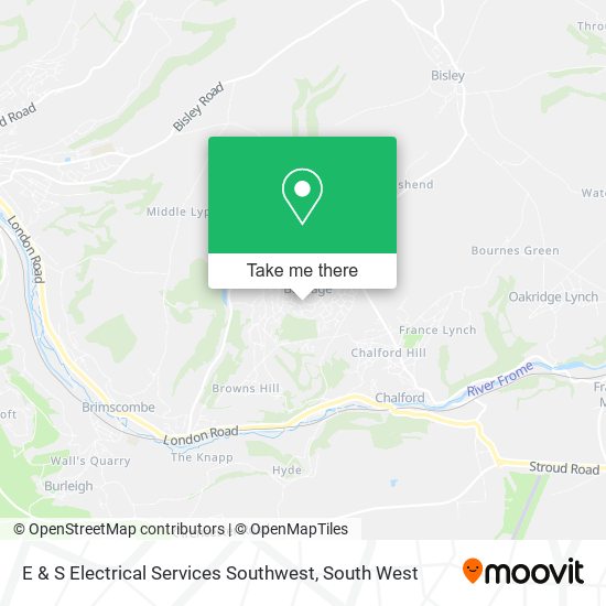 E & S Electrical Services Southwest map