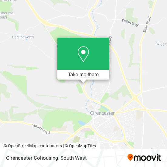 Cirencester Cohousing map