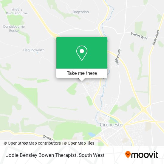 Jodie Bensley Bowen Therapist map