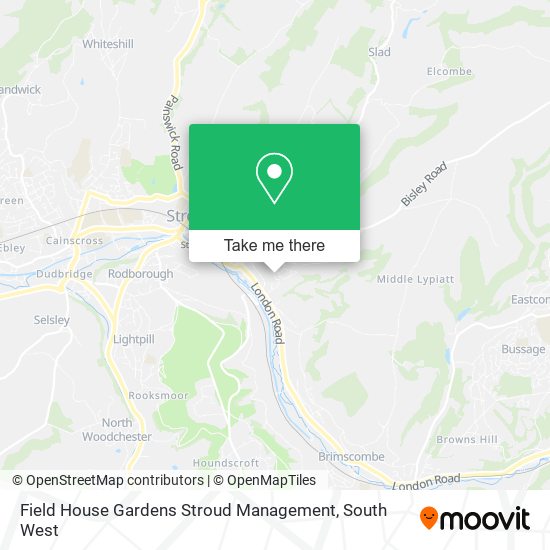 Field House Gardens Stroud Management map