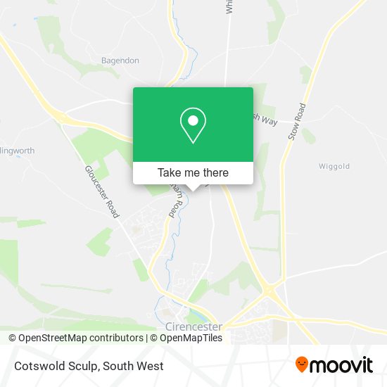 Cotswold Sculp map