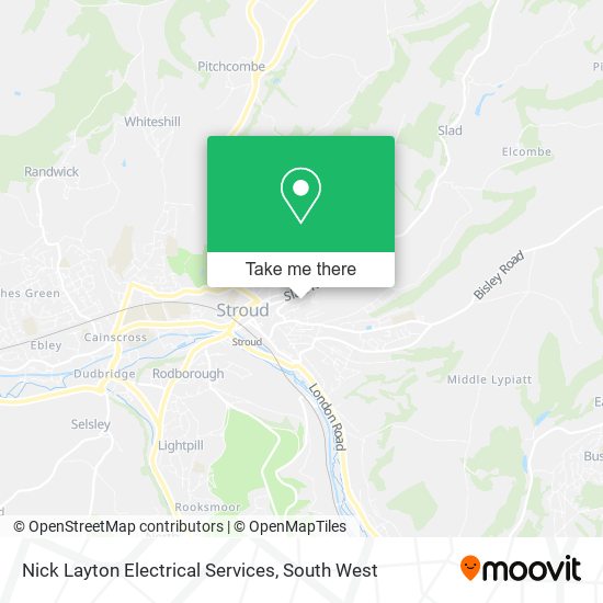 Nick Layton Electrical Services map