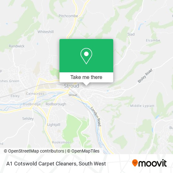 A1 Cotswold Carpet Cleaners map