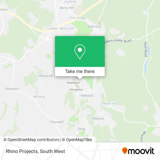 Rhino Projects map