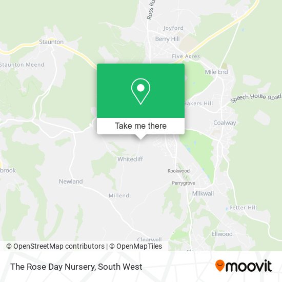 The Rose Day Nursery map
