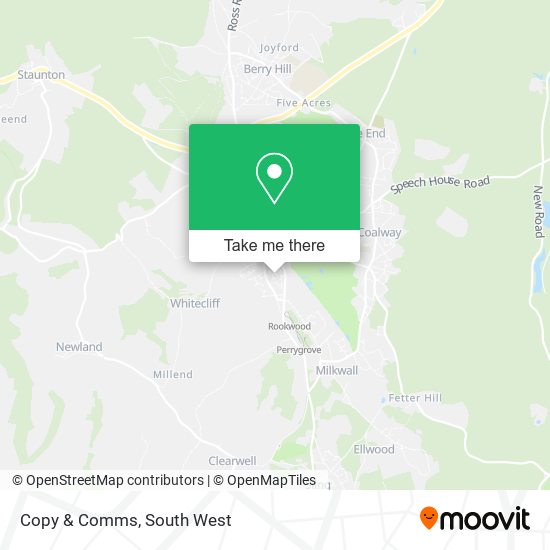 Copy & Comms map