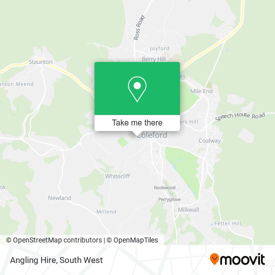 Angling Hire map