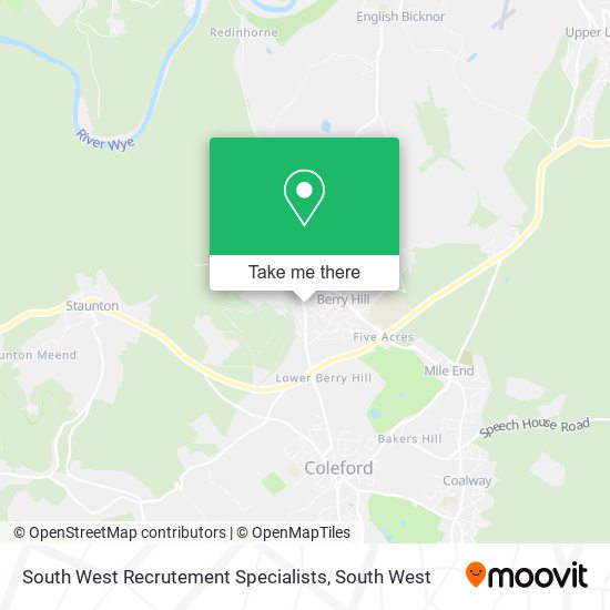 South West Recrutement Specialists map