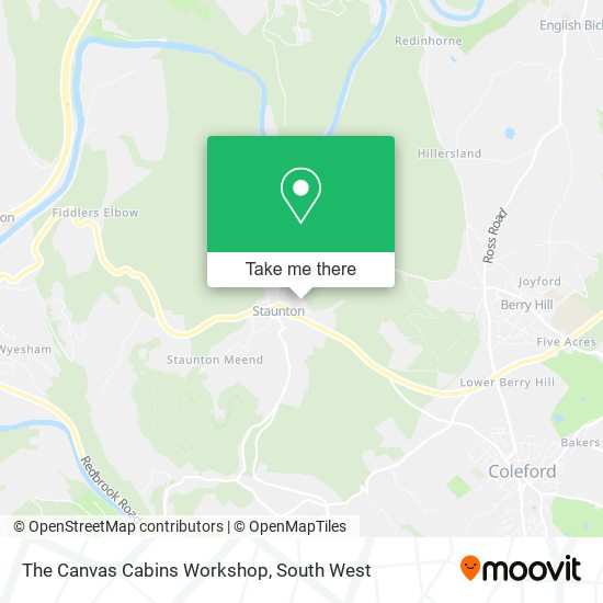 The Canvas Cabins Workshop map