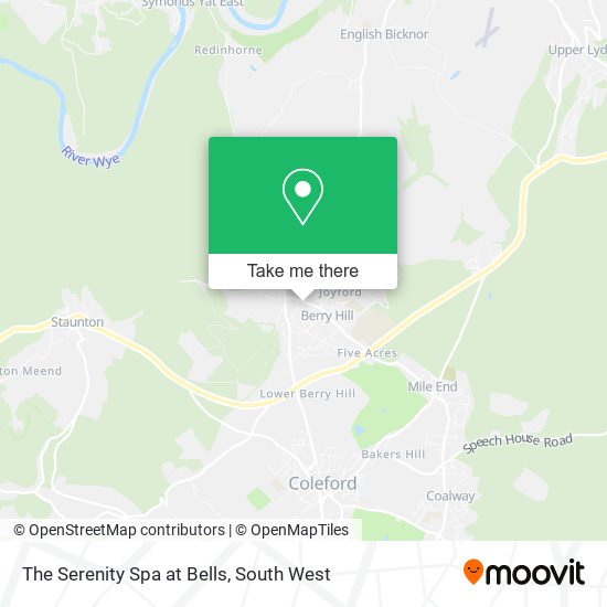 The Serenity Spa at Bells map